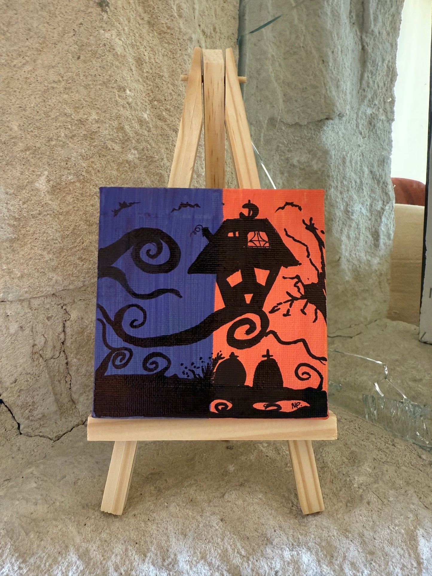 Halloween House Mini Canvas