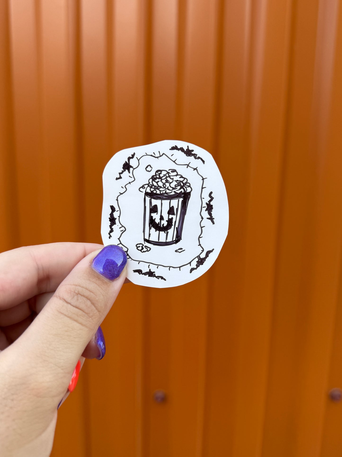 Set of 3 Handmade Spook Food Stickers
