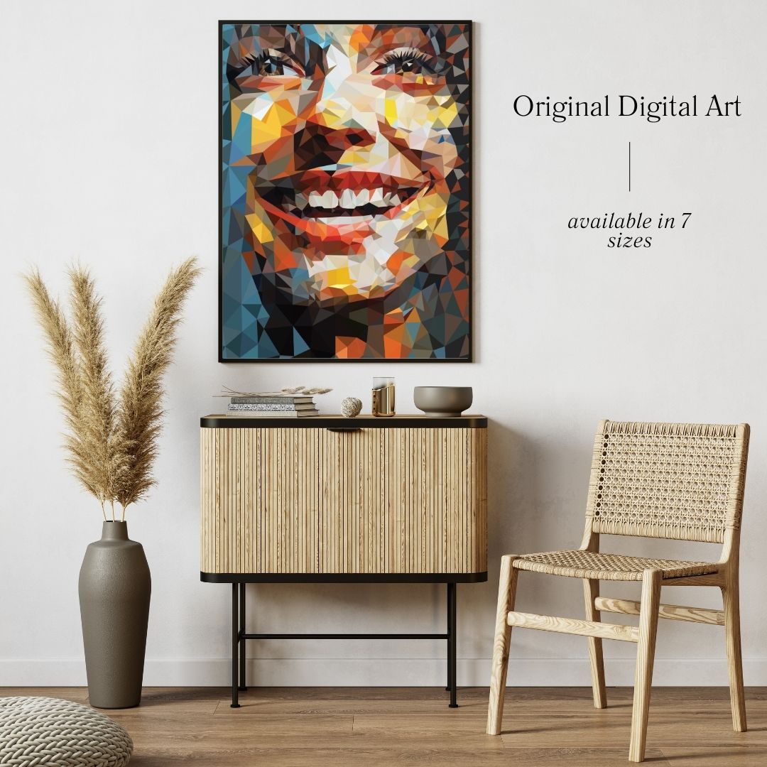 Julie | Colorful Portrait Poster