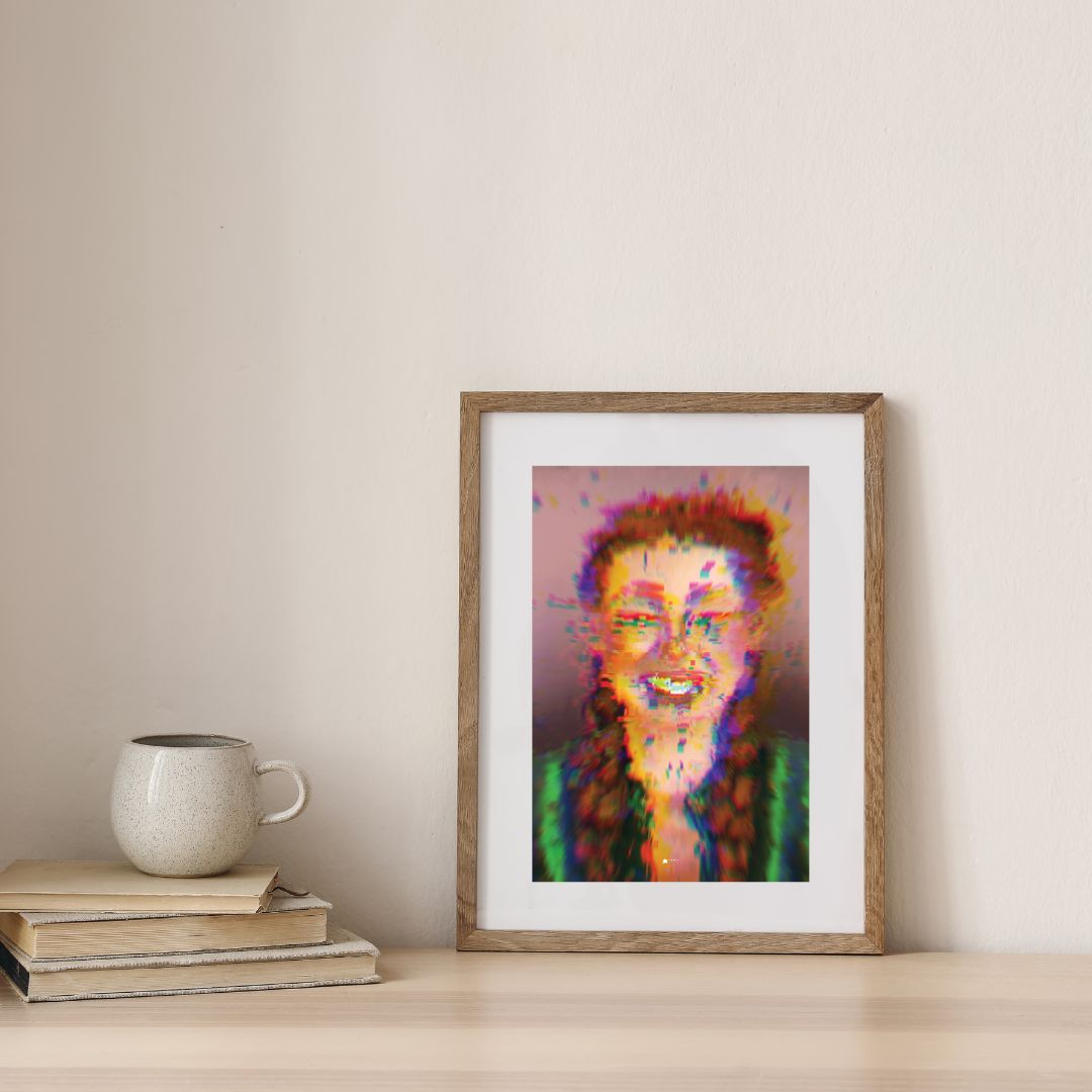 Turning Red | Pixelated Digital Art Poster