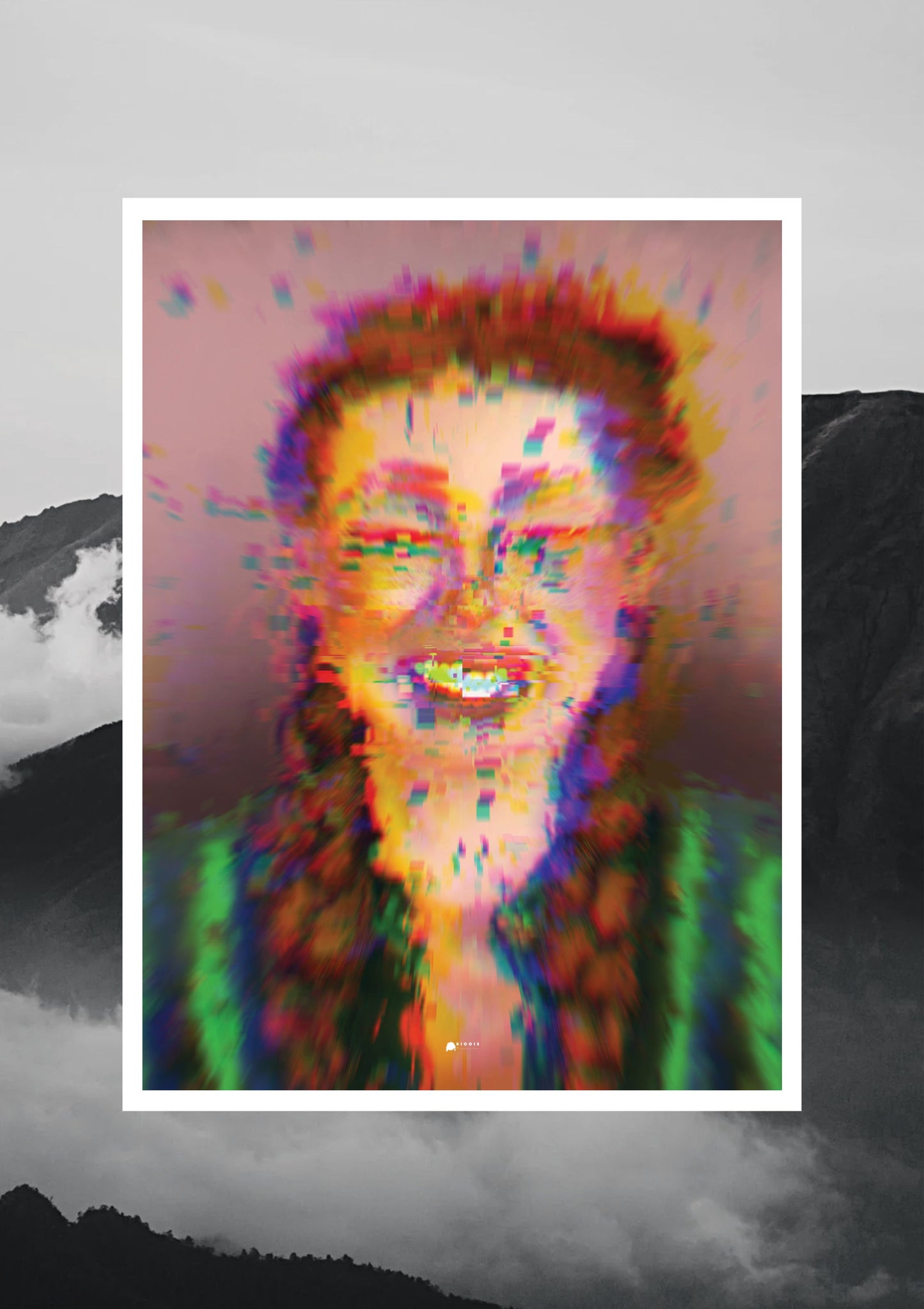 Turning Red | Pixelated Digital Art Poster