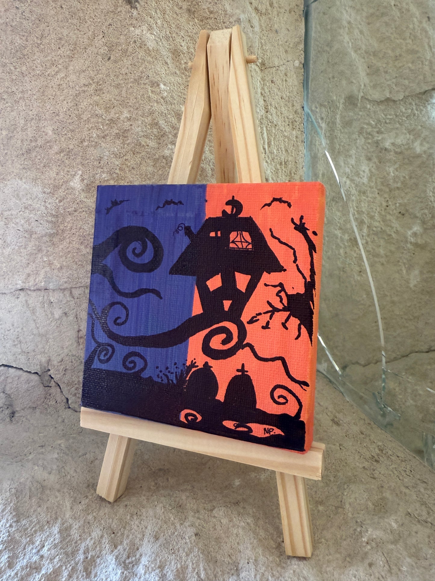 Halloween House Mini Canvas