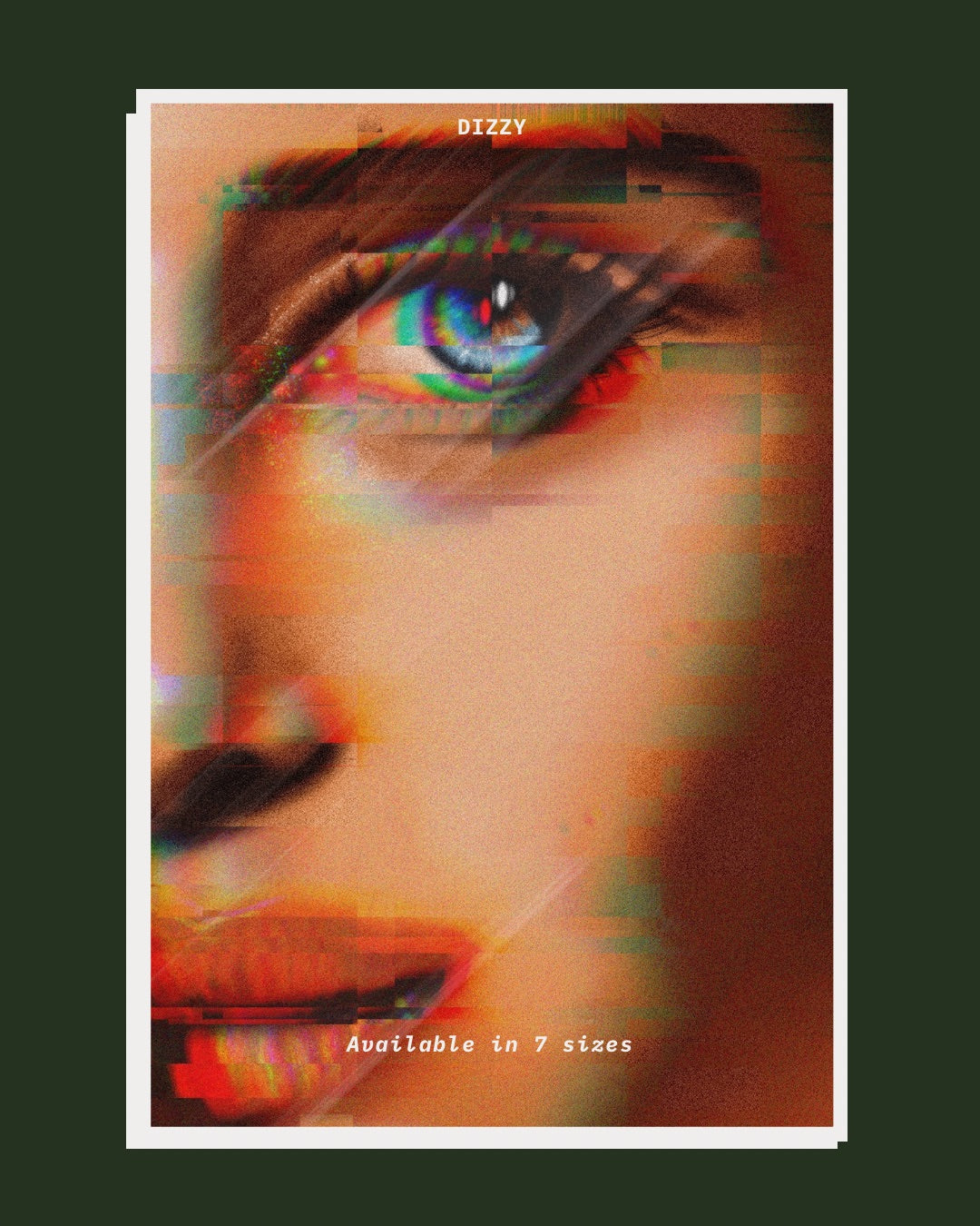 Dizzy | Pixelated Digital Art Poster