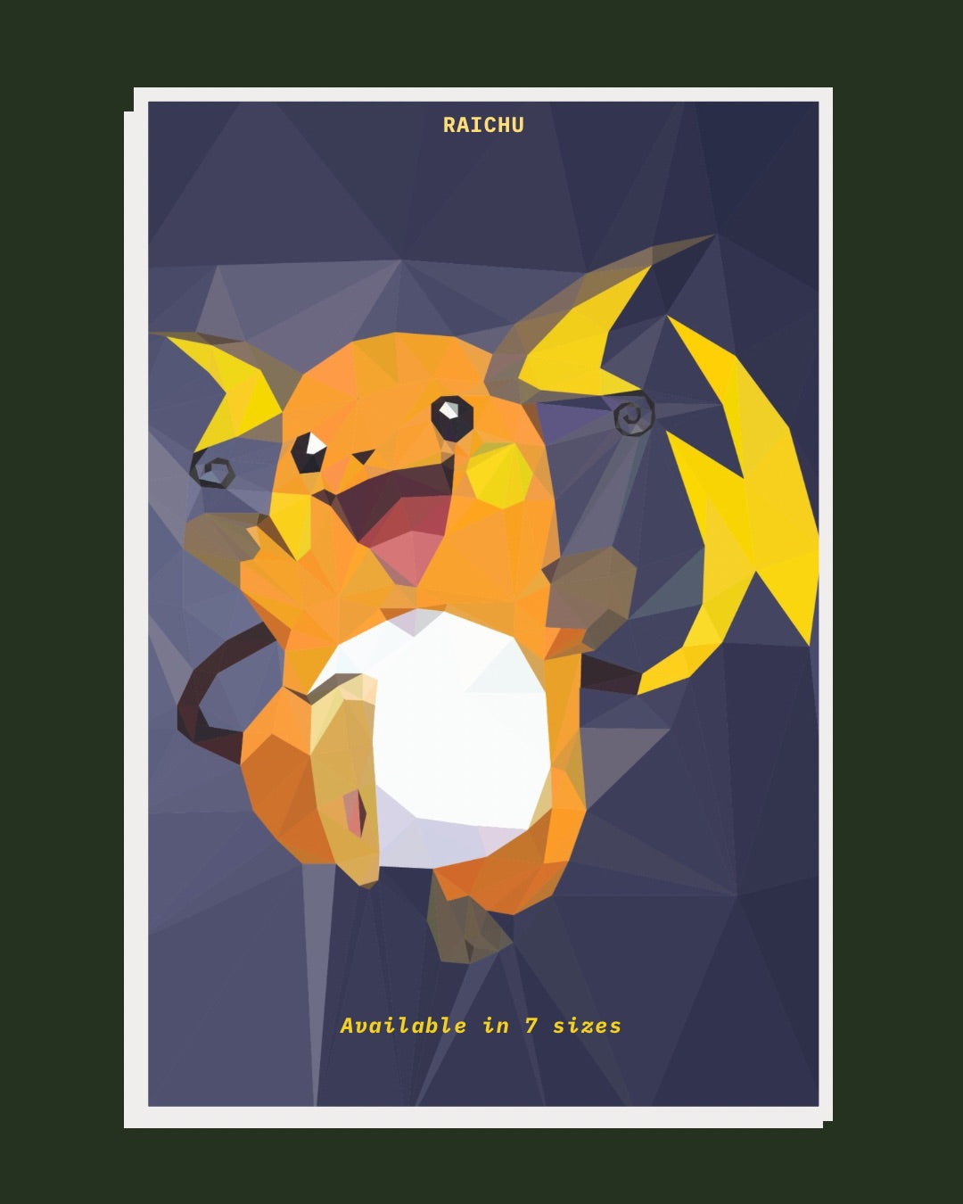 Raichu | Pokemon Art Poster