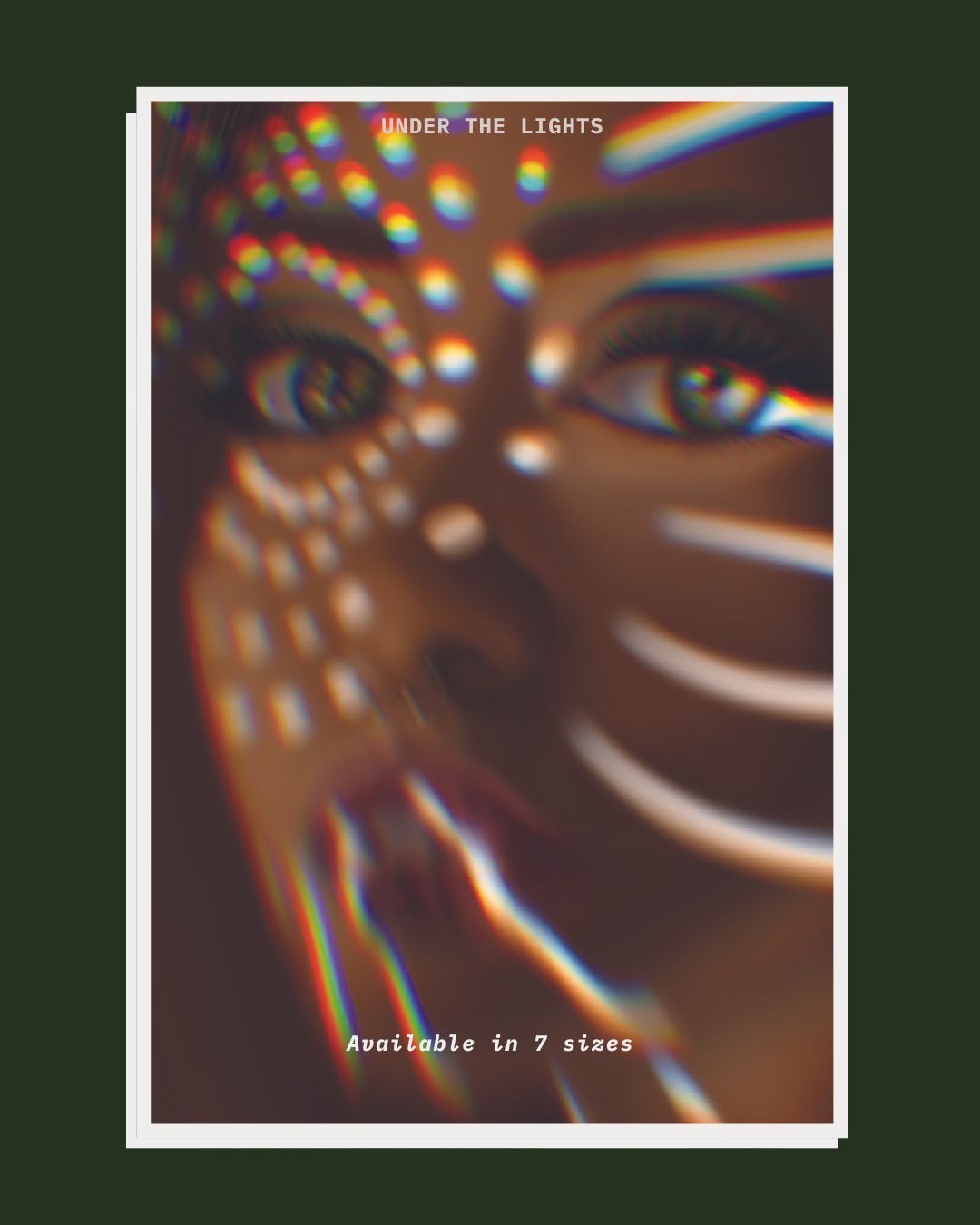 Under The Lights | Pixelated Digital Art Poster