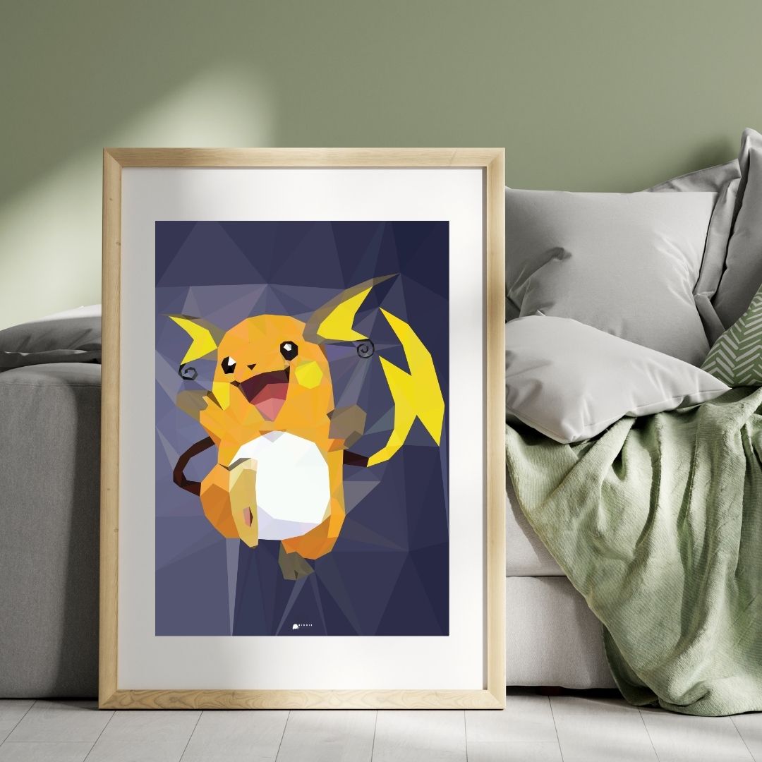 Raichu | Pokemon Art Poster