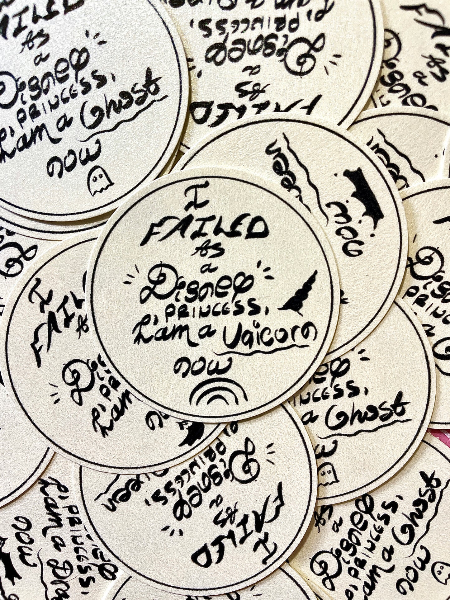 I Failed As A Disney Princess I Am A Witch Now | Handmade Stickers