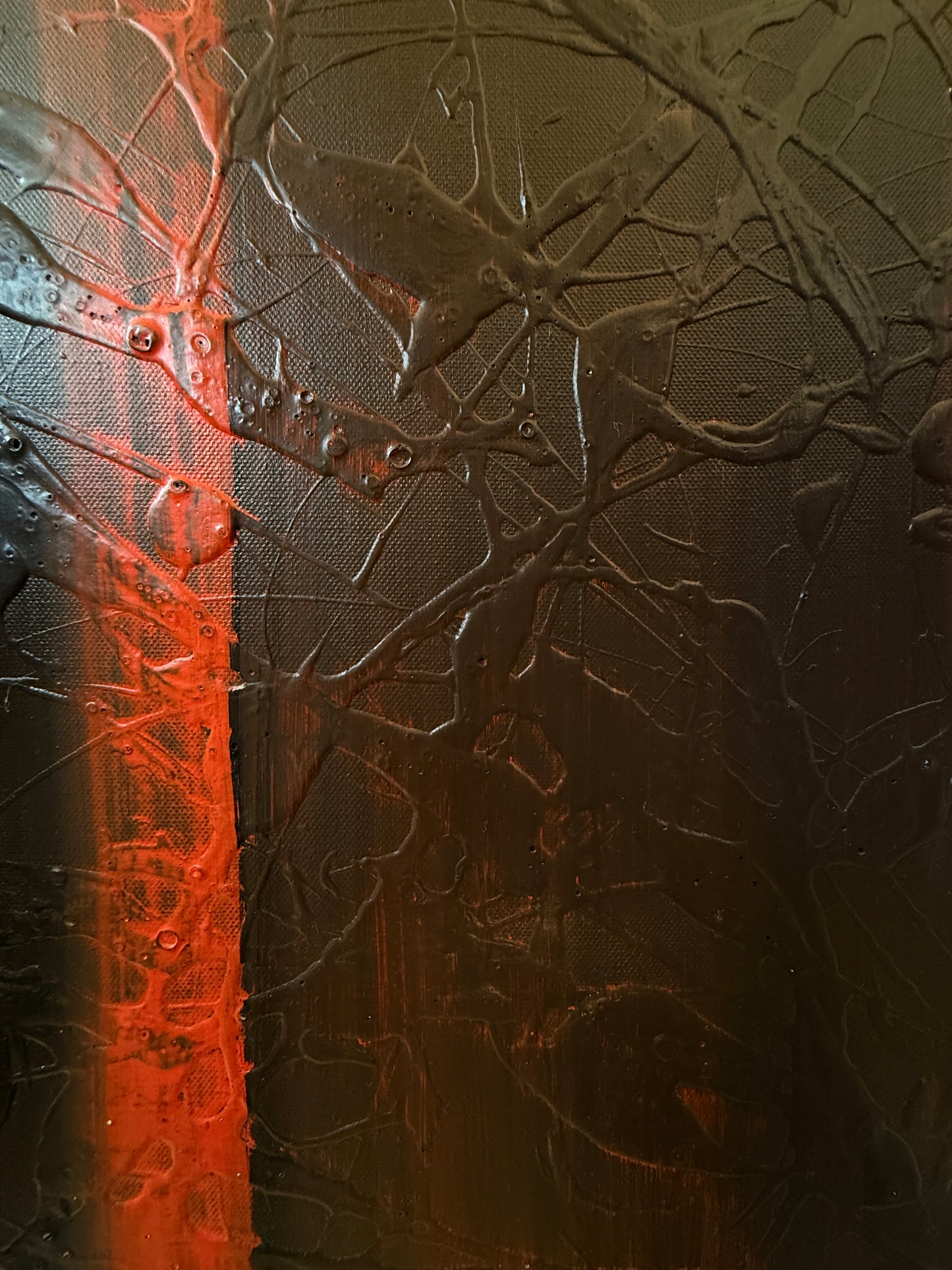 Squared Red | Contemporary Abstract Two Set Painting