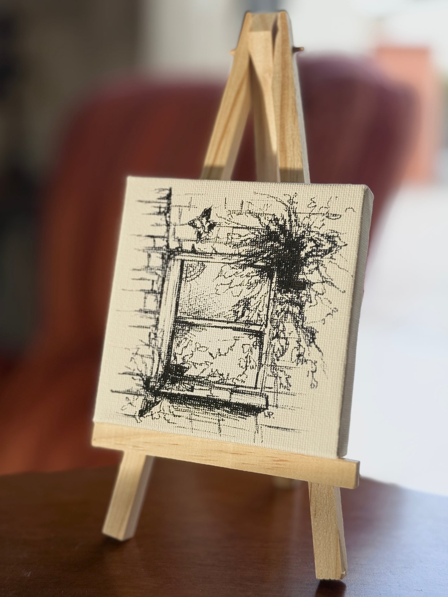 The Witch's Window | Halloween Mini Handmade Canvas