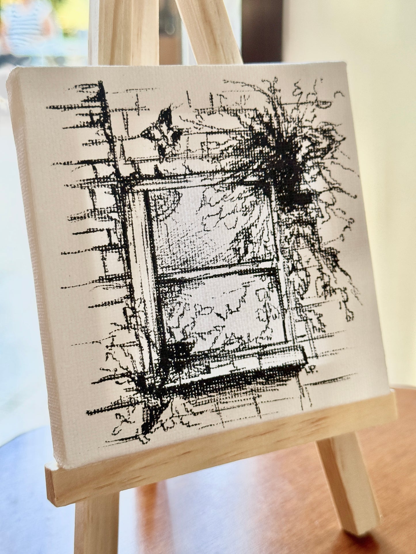 The Witch's Window | Halloween Mini Handmade Canvas