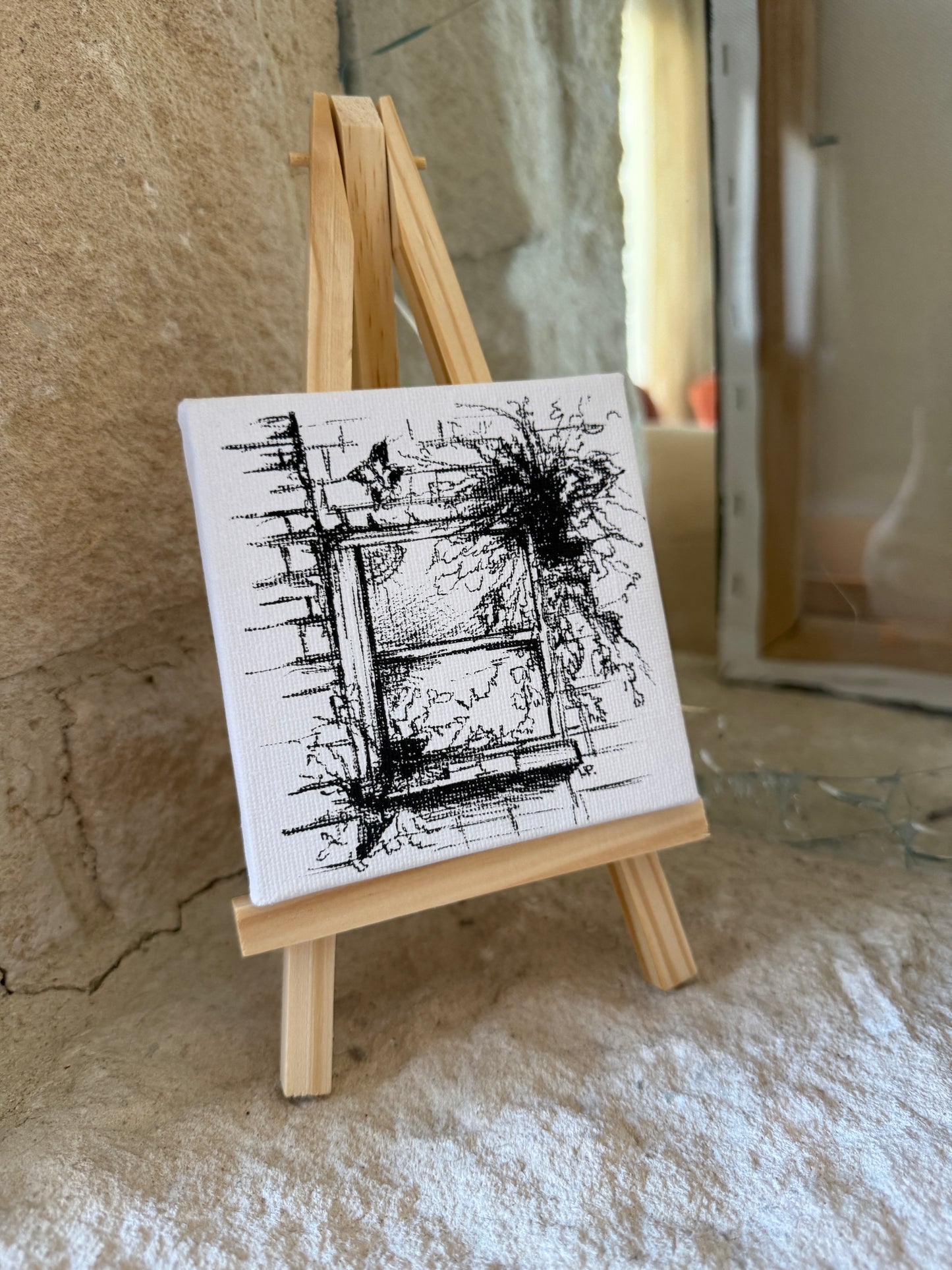 The Witch's Window | Halloween Mini Handmade Canvas
