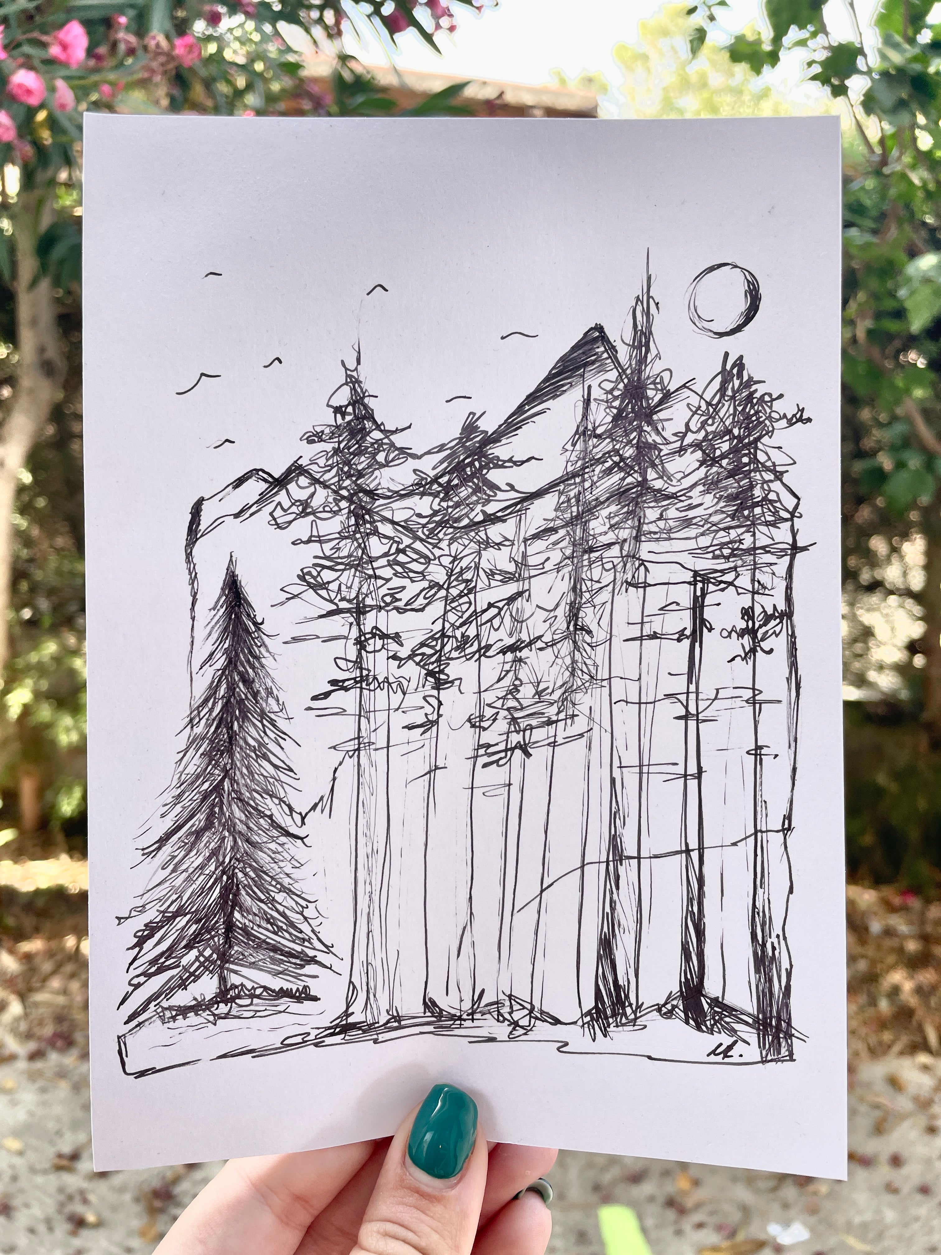 Forest Escape | Framed Handmade Poster