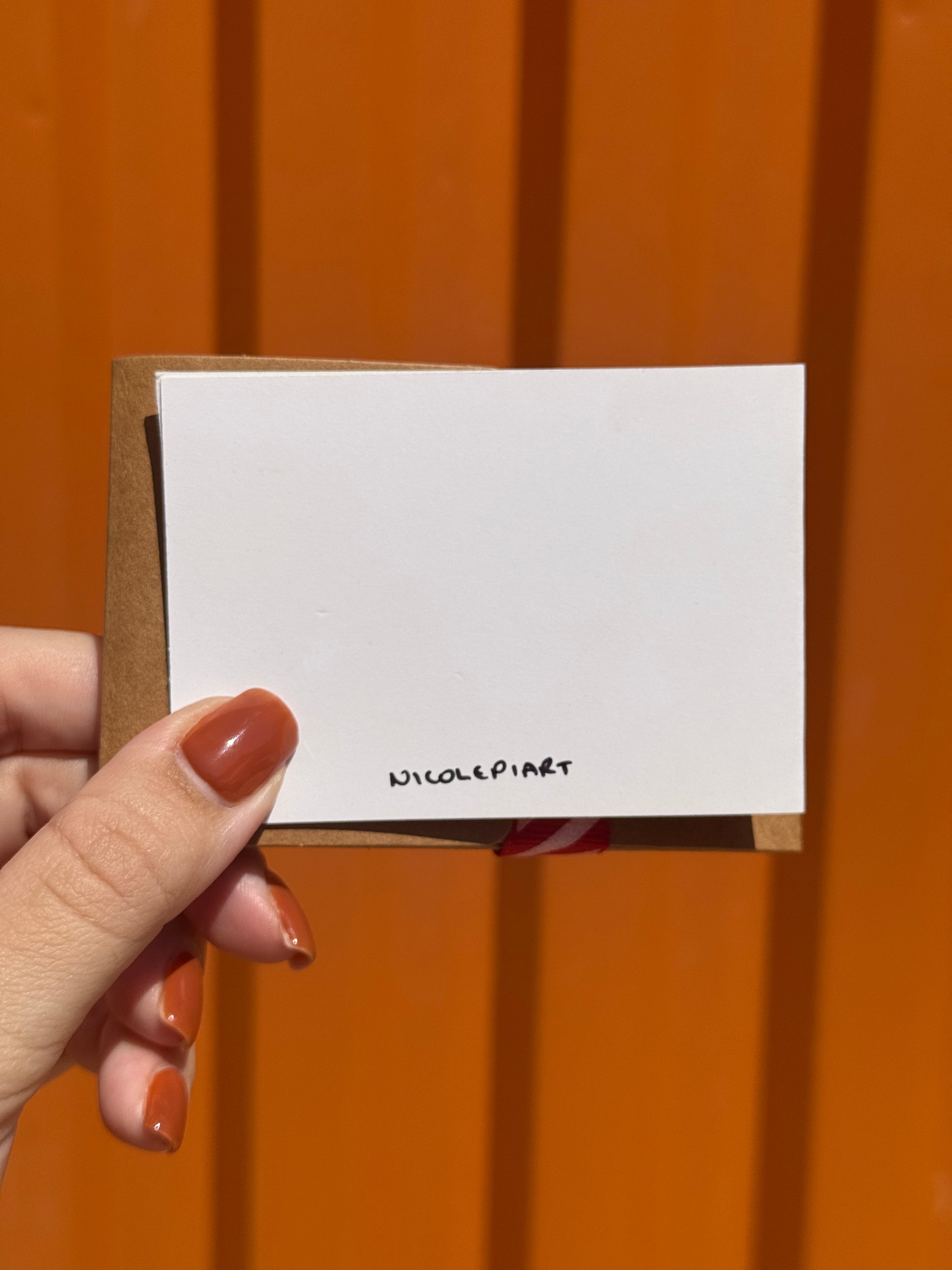 Cute Little Presents | Mini Handmade Greeting Card – Original Illustrated Card
