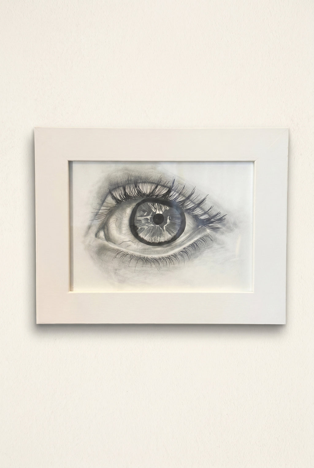 Eye Closeup | Handmade Framed Poster – Original Artwork Wall Decor