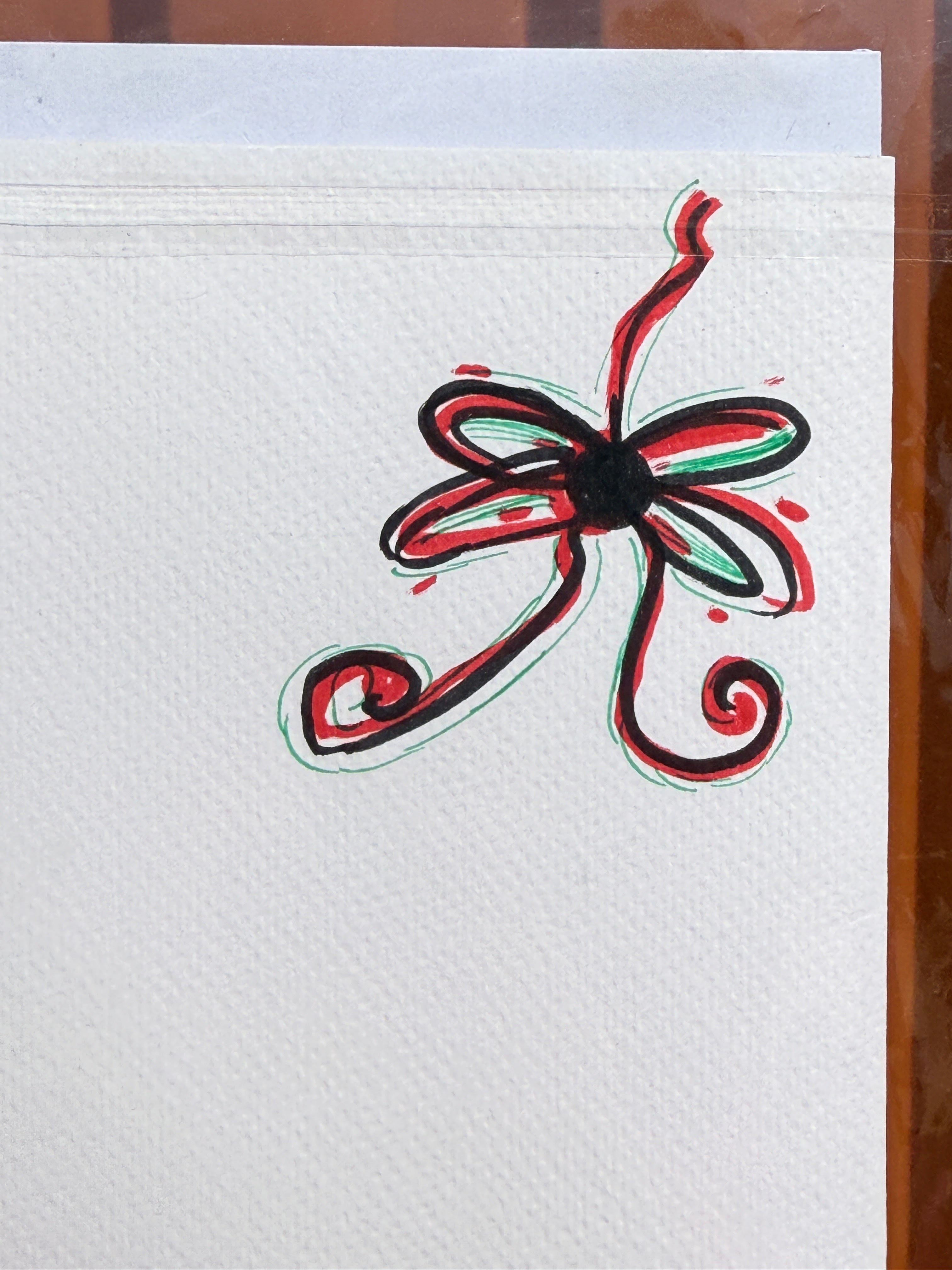 Christmas Wreath | Handmade Greeting Card – Original Illustrated Card