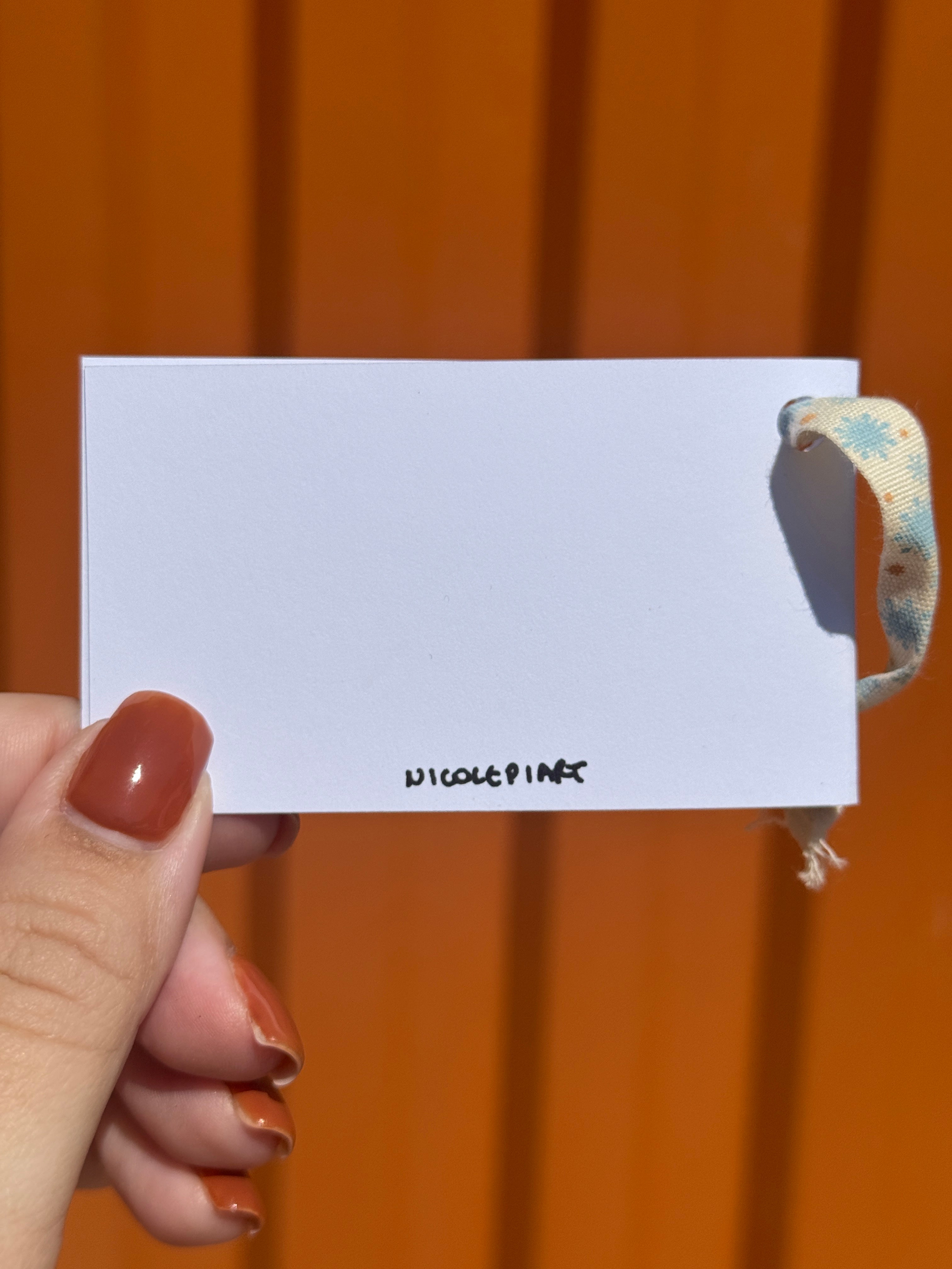 Cute Little Neighborhood | Mini Handmade Greeting Card – Original Illustrated Card
