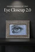Eye Closeup 2.0 | Handmade Framed Poster – Original Artwork Wall Decor