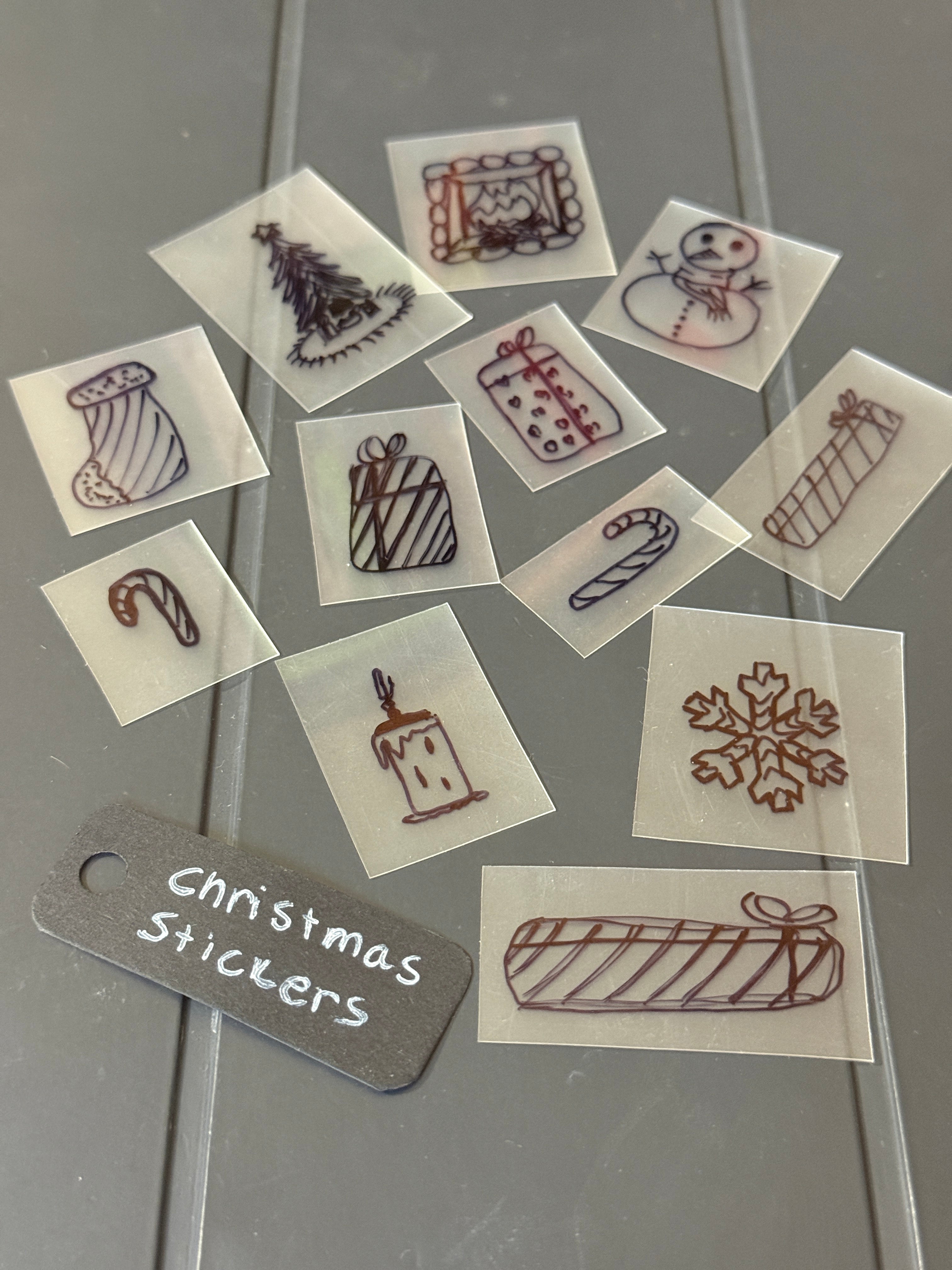 Christmas Handmade Sticker Pack – Original Illustrated Stickers