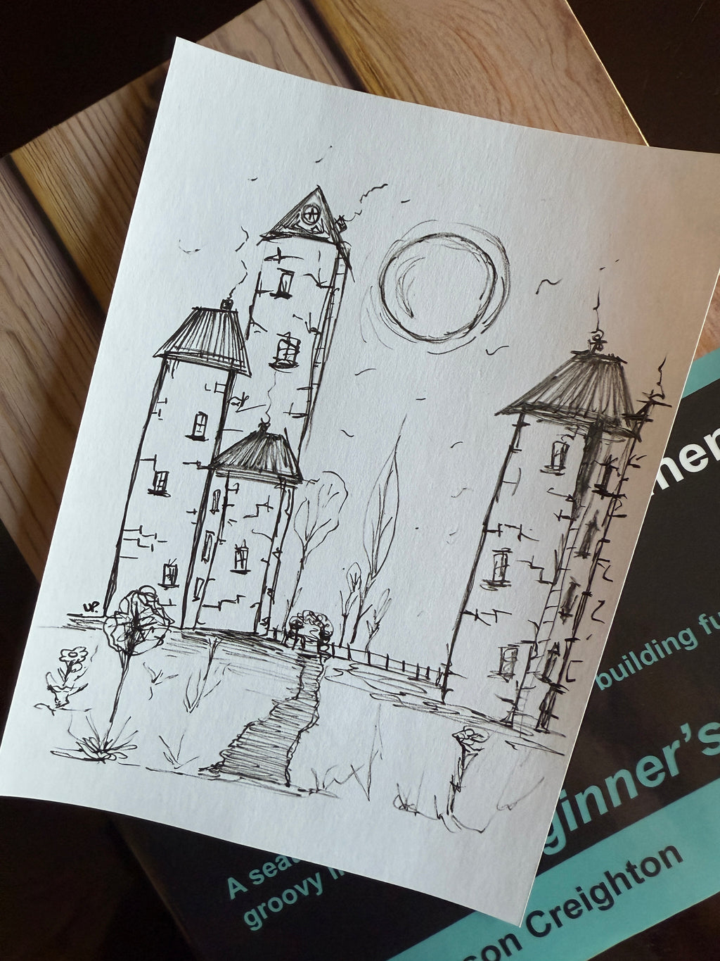 Cartoon City | Framed Handmade Poster