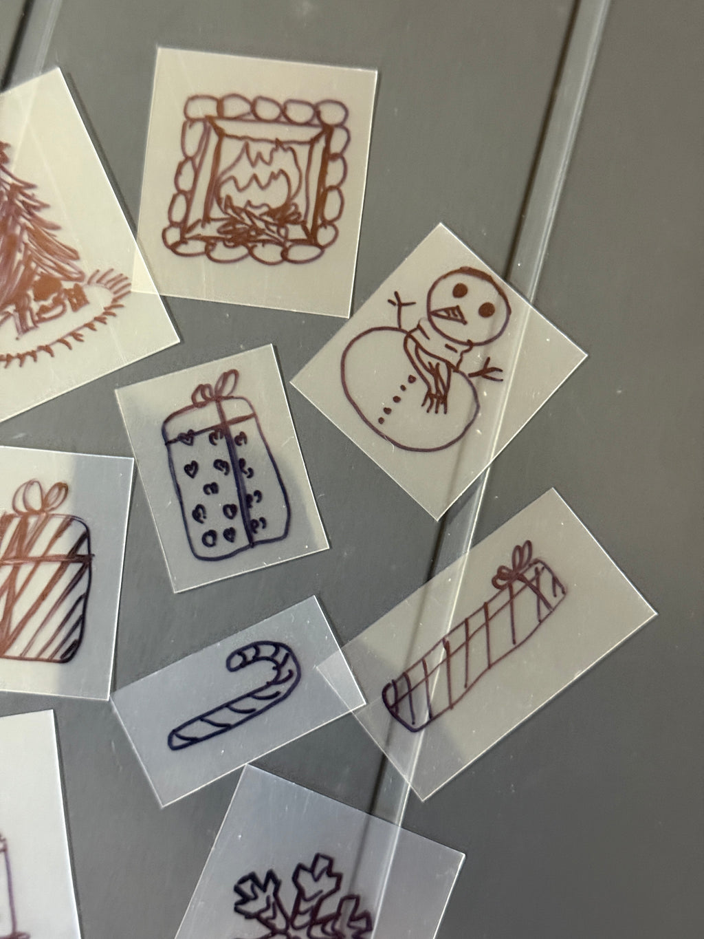 Christmas Handmade Sticker Pack – Original Illustrated Stickers