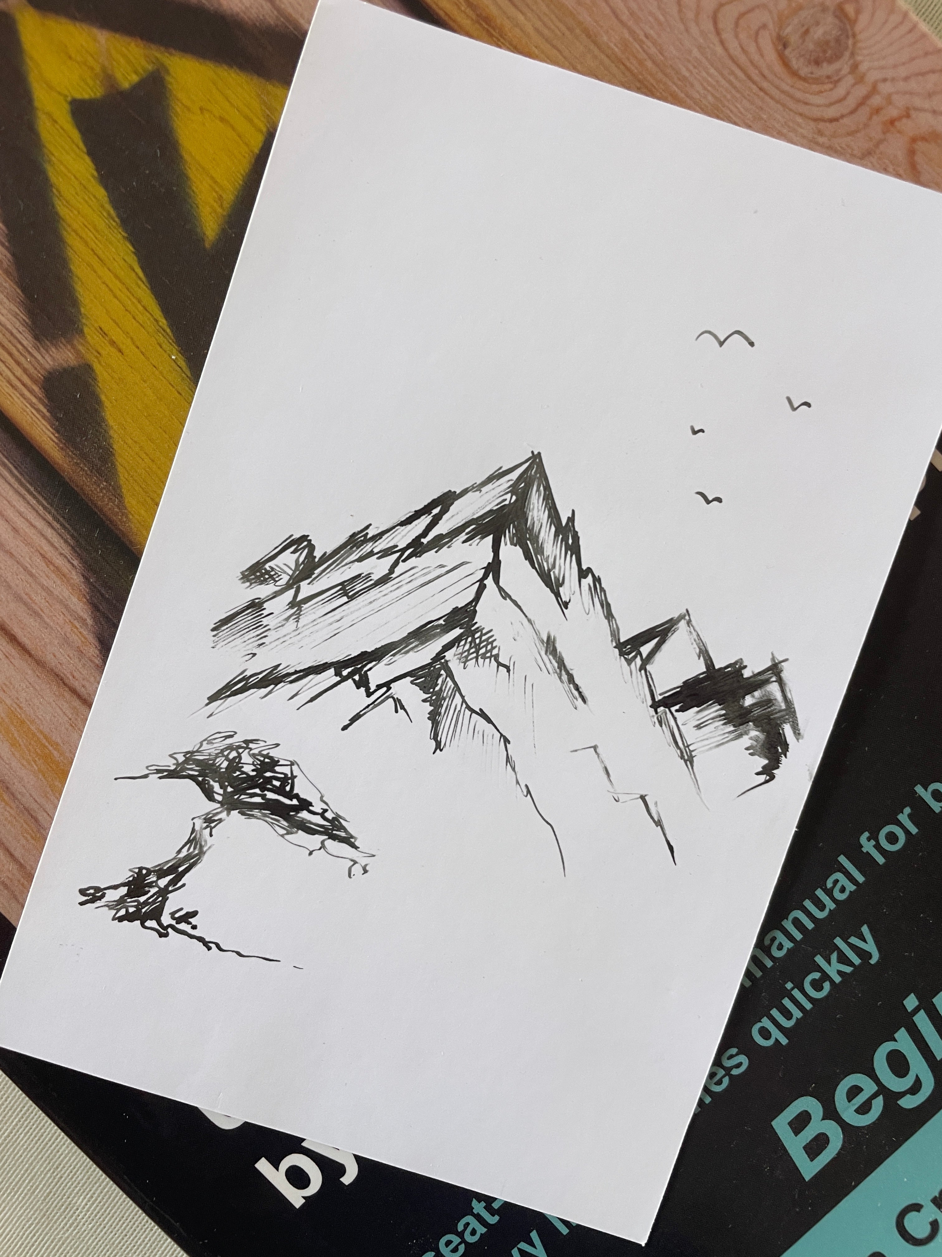 Mountain Escape | Framed Handmade Poster