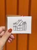 Cute Little Presents | Mini Handmade Greeting Card – Original Illustrated Card