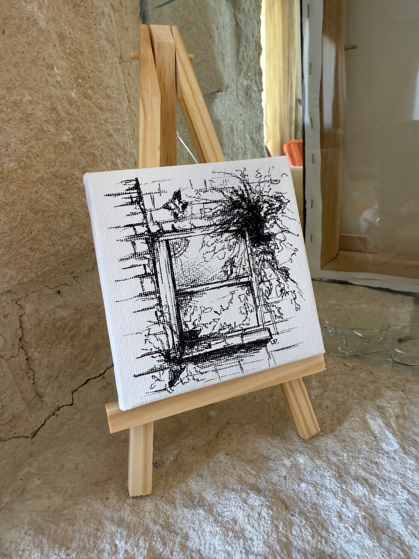 The Witch's Window | Halloween Mini Handmade Canvas