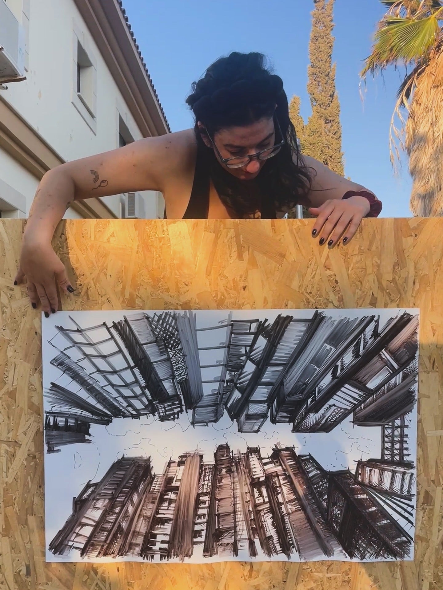 Cityscape Handmade Poster