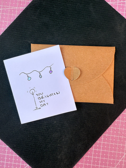You Brighten My Day | Cheerful Handmade Card