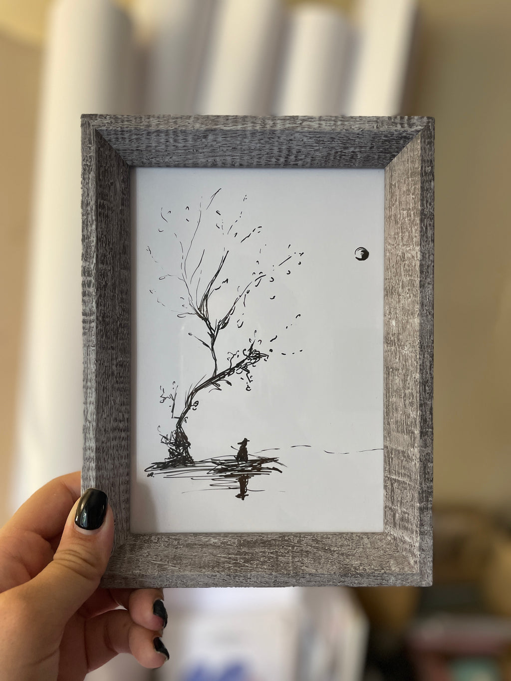 Lake Escape | Framed Handmade Poster