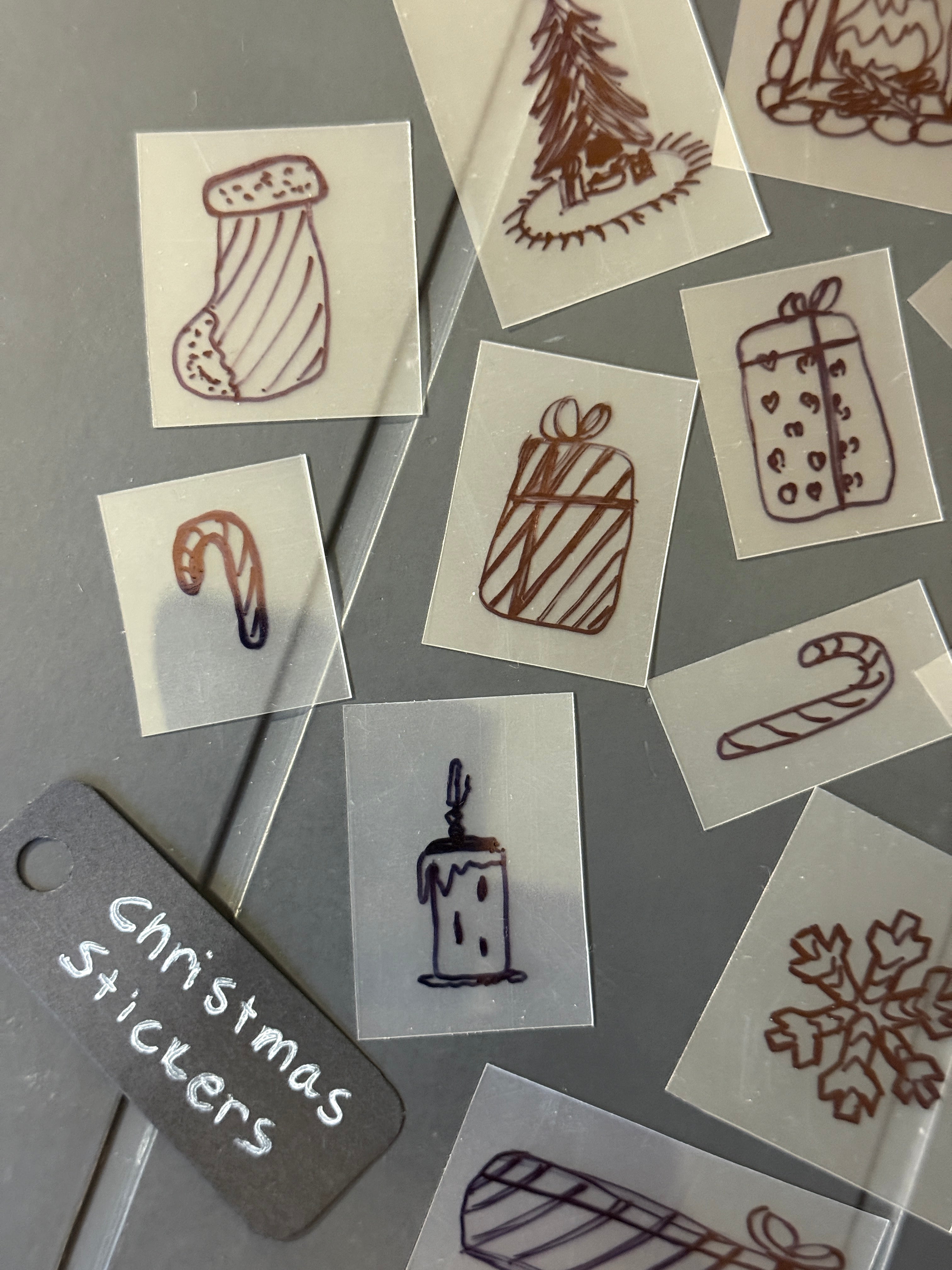 Christmas Handmade Sticker Pack – Original Illustrated Stickers