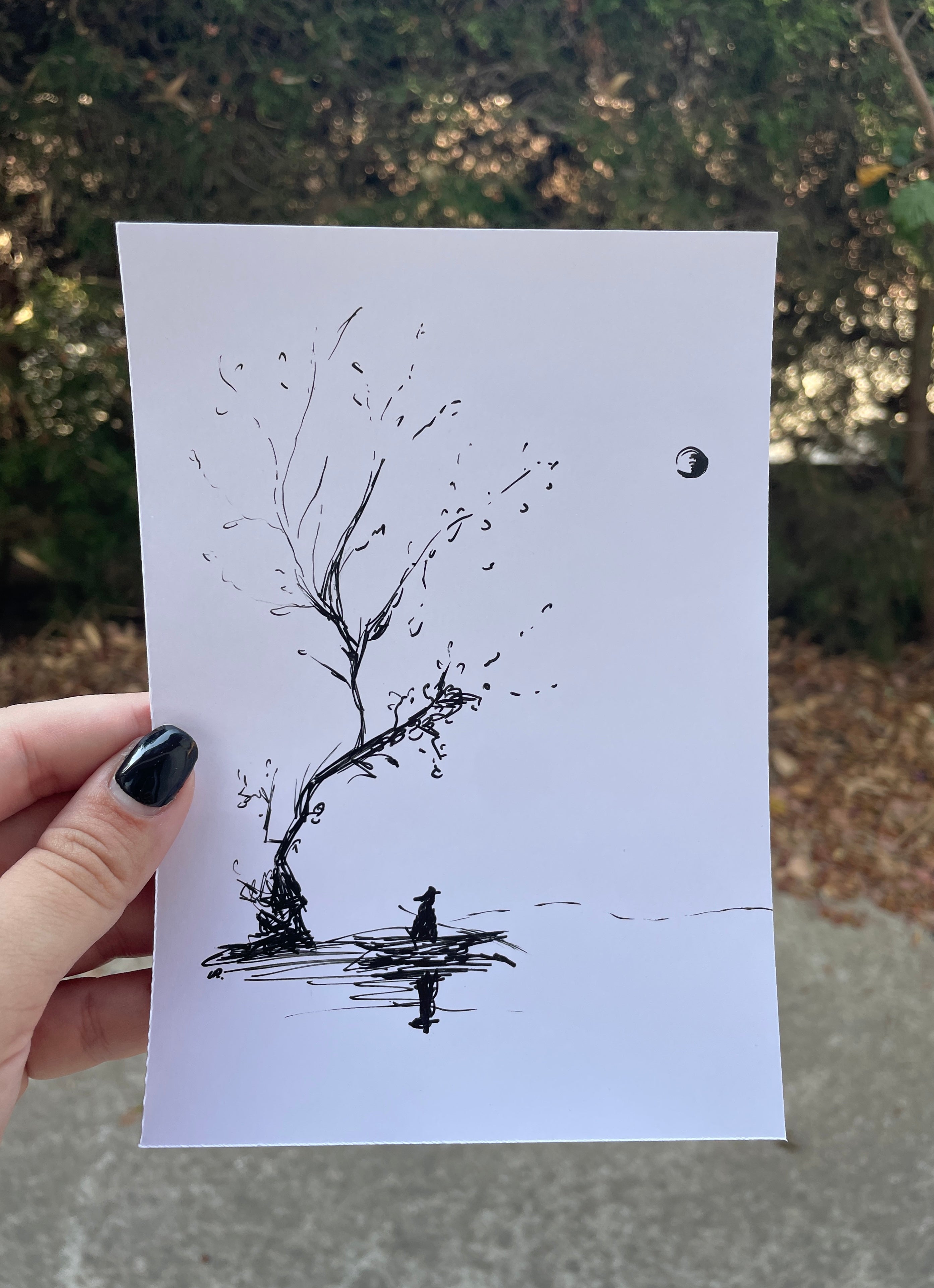 Lake Escape | Framed Handmade Poster