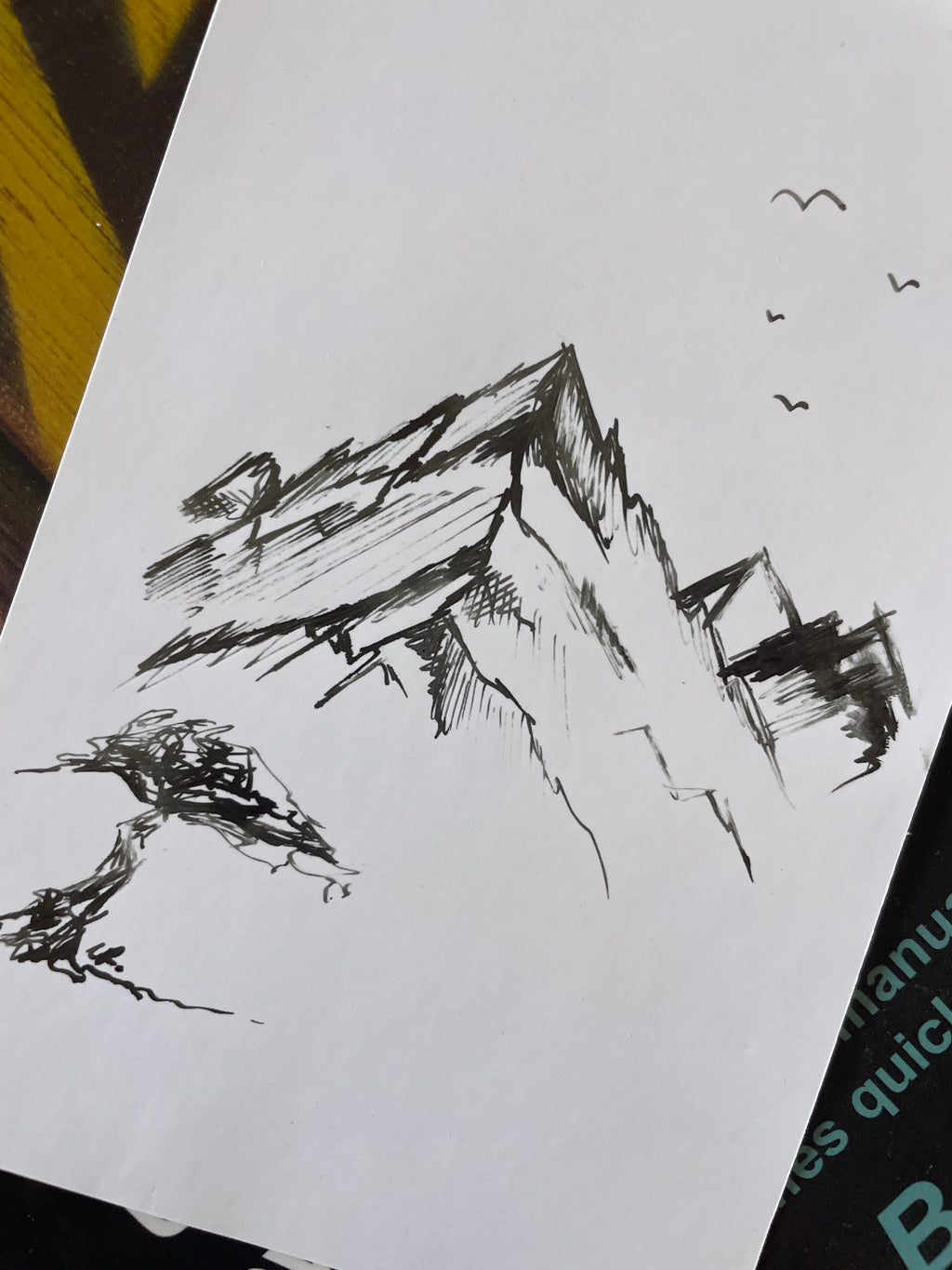 Mountain Escape | Framed Handmade Poster