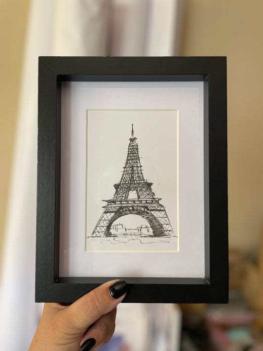 Eıffel Tower Poster | Original Handmade Art