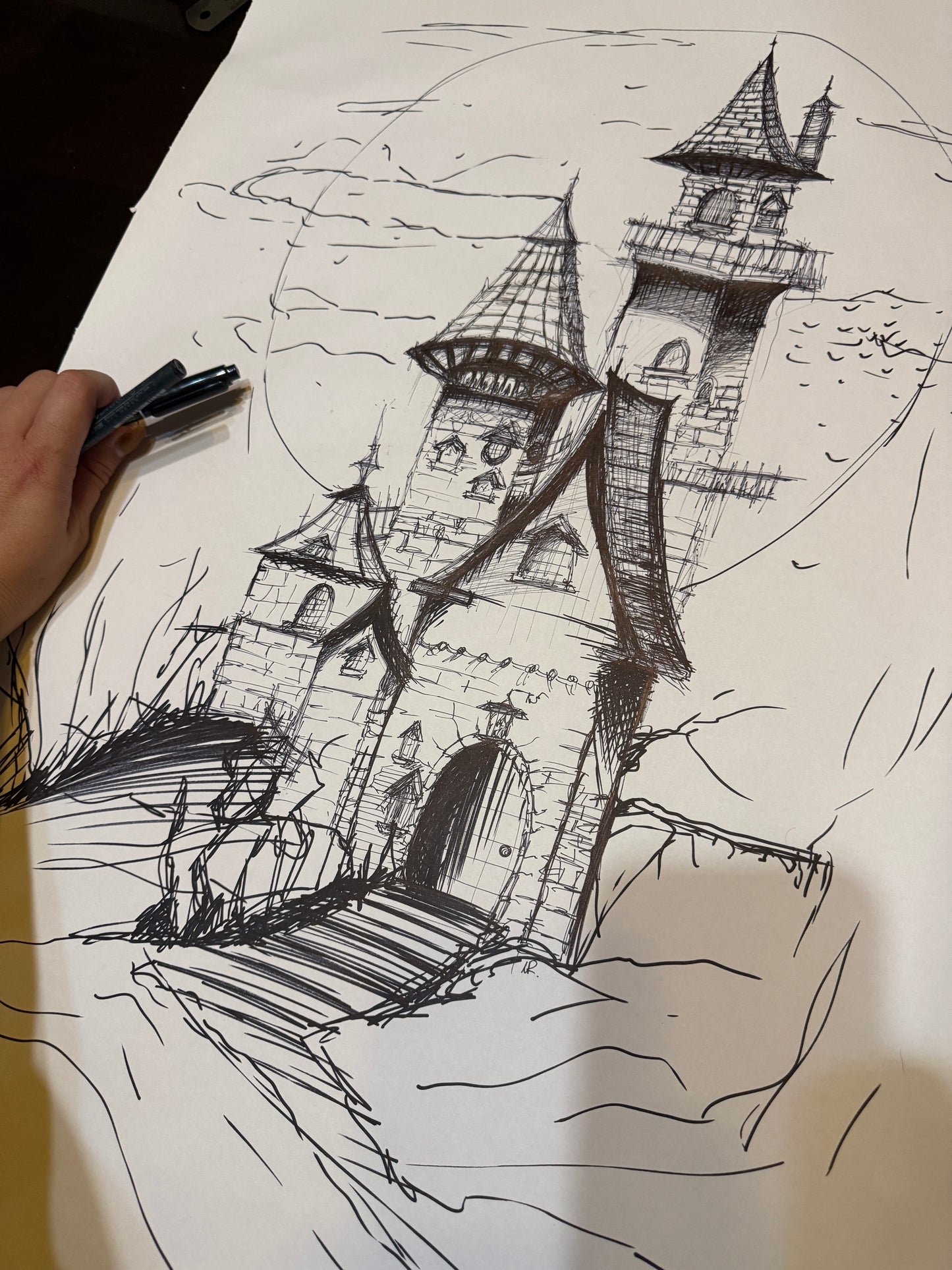 Witchy House | Framed Handmade Poster