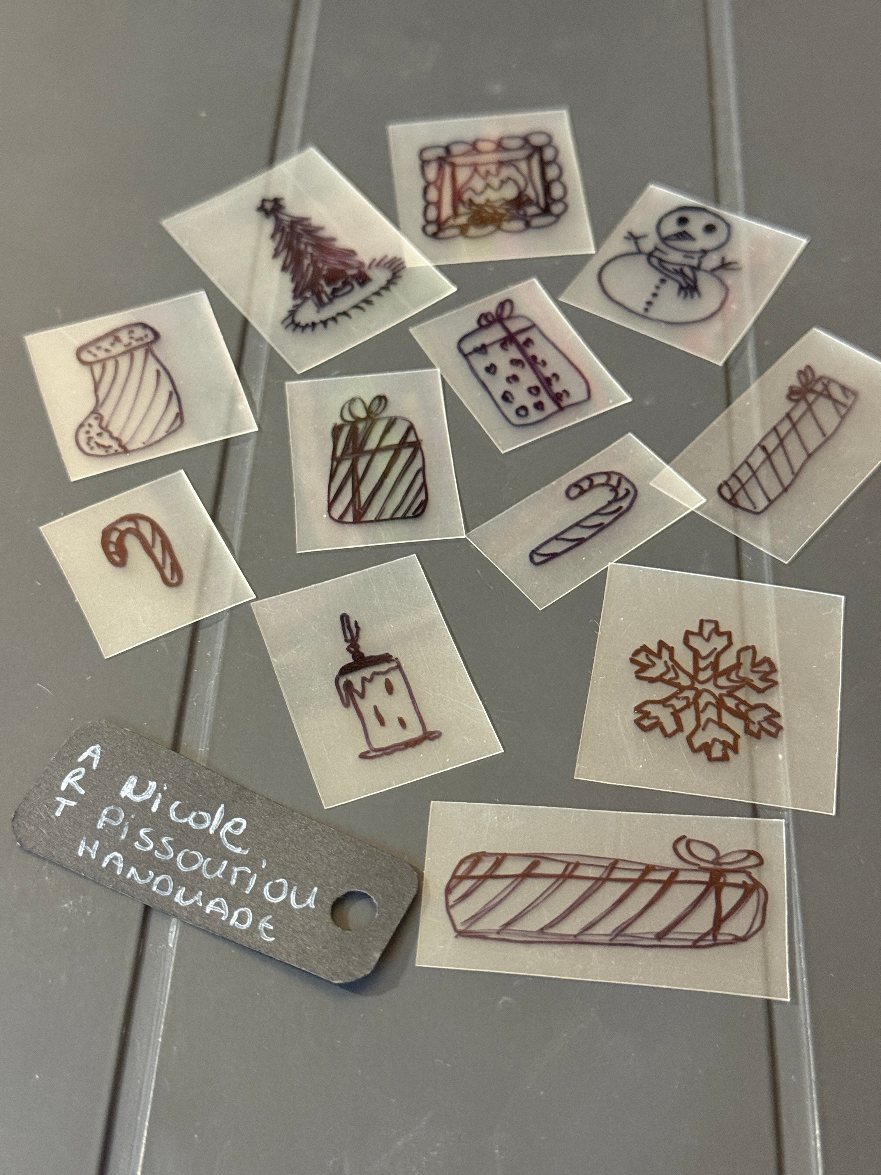 Christmas Handmade Sticker Pack – Original Illustrated Stickers