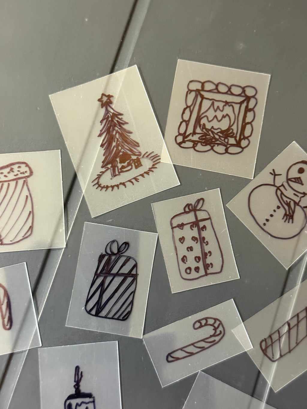 Christmas Handmade Sticker Pack – Original Illustrated Stickers