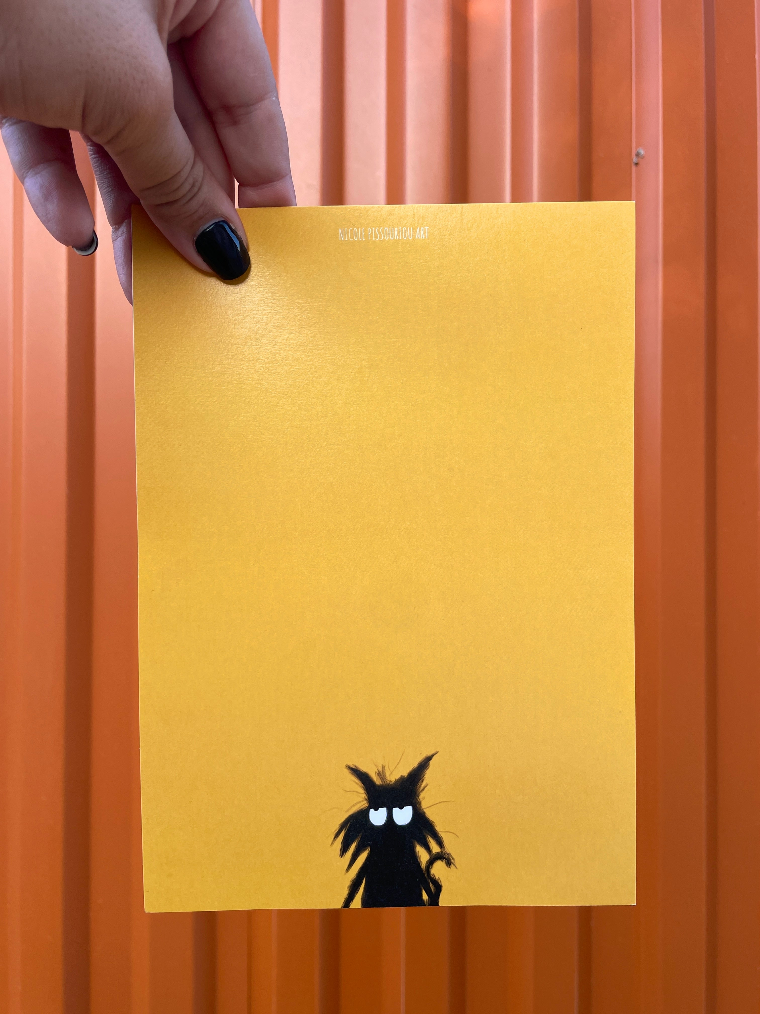 Mr. Grumpy Pants Cat Postcard