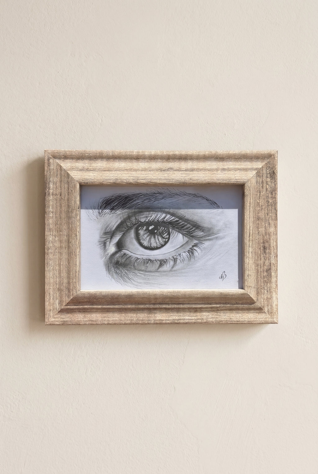 Eye Closeup 2.0 | Handmade Framed Poster – Original Artwork Wall Decor