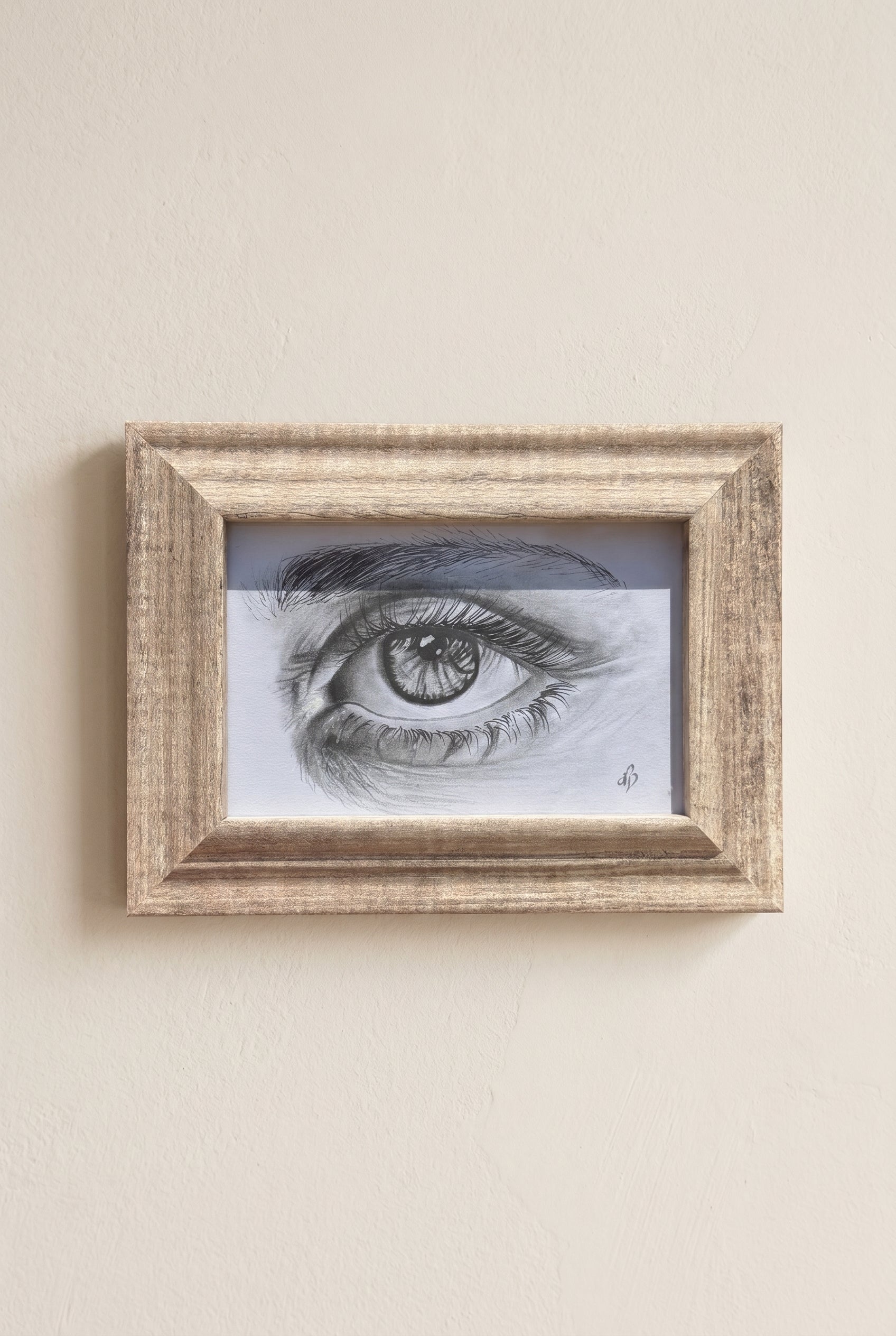 Eye Closeup 2.0 | Handmade Framed Poster – Original Artwork Wall Decor