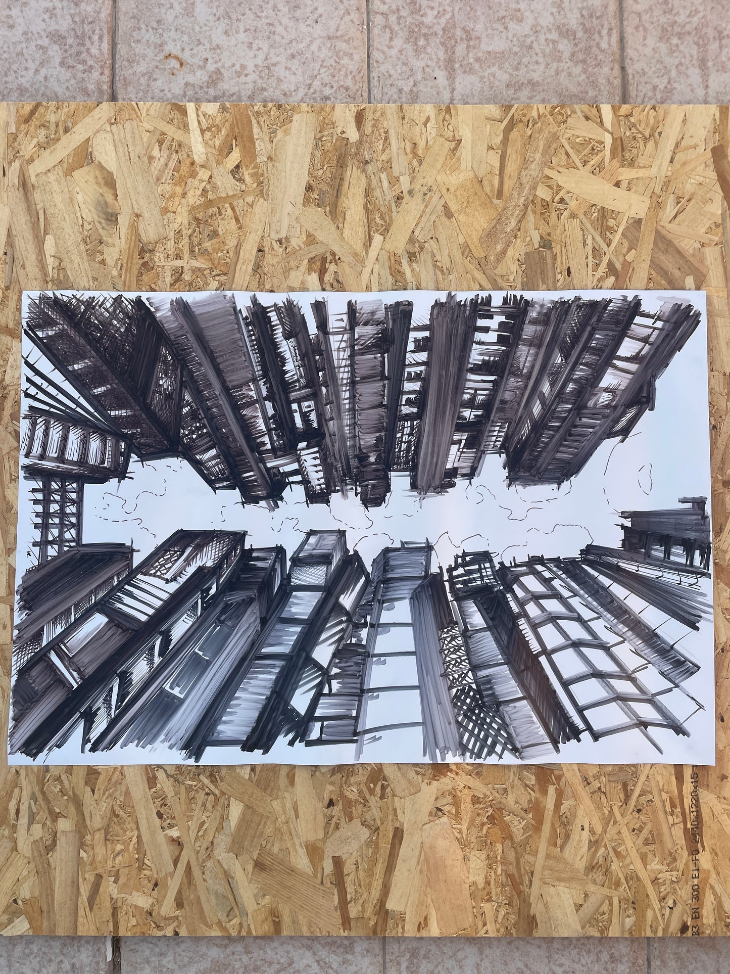 Cityscape Handmade Poster