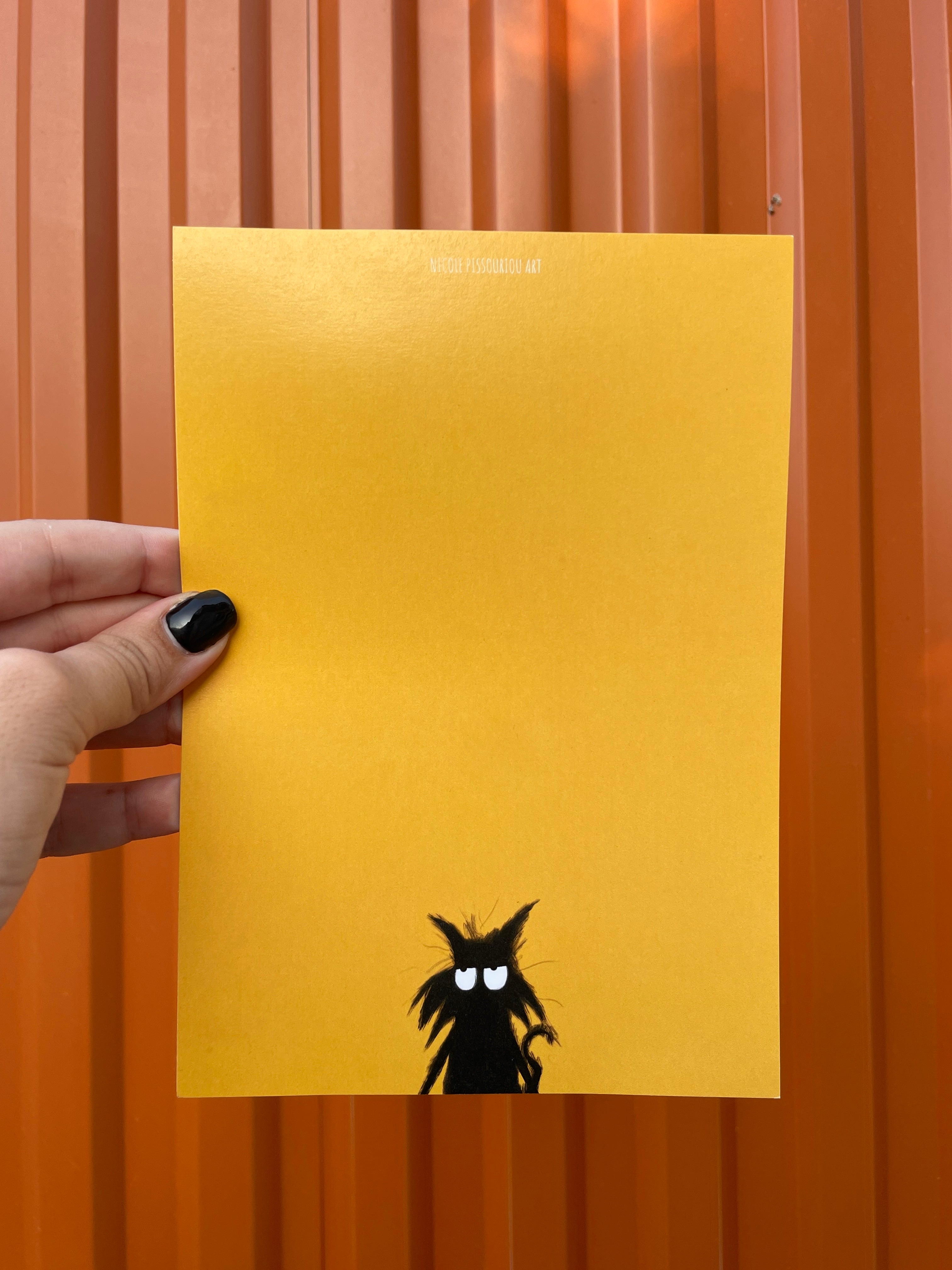 Mr. Grumpy Pants Cat Postcard