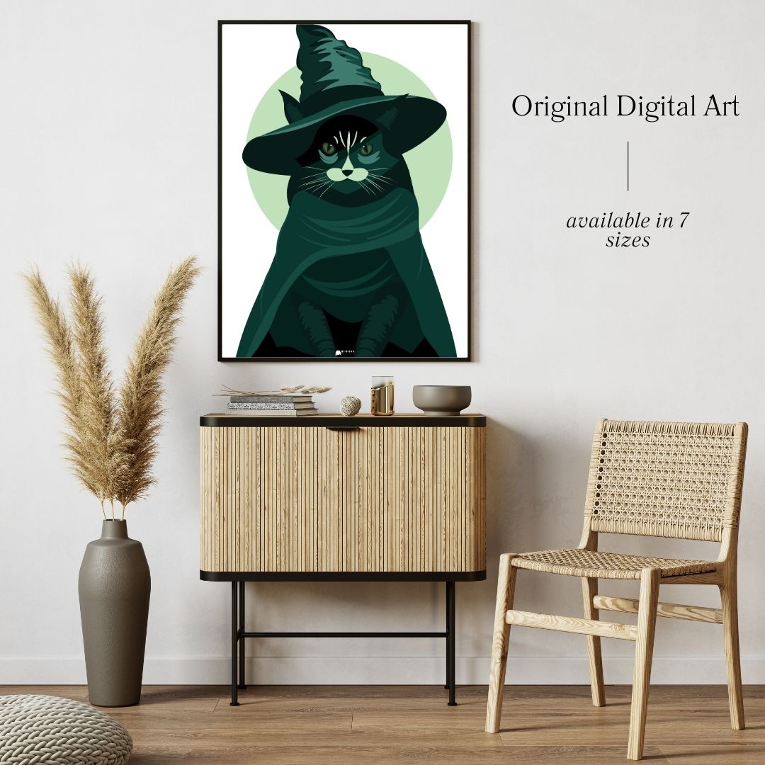 Jupiter Illustrated Art Poster