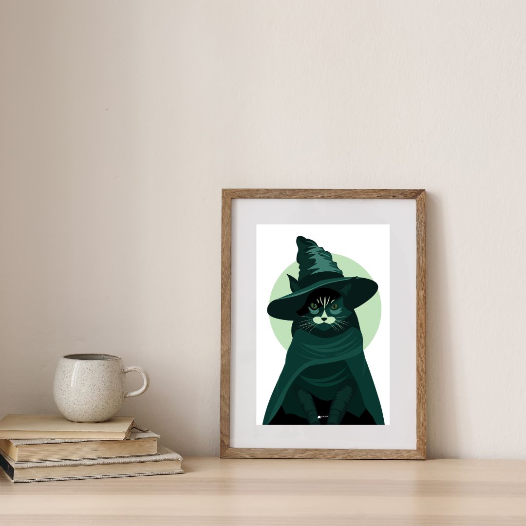 Jupiter Illustrated Art Poster