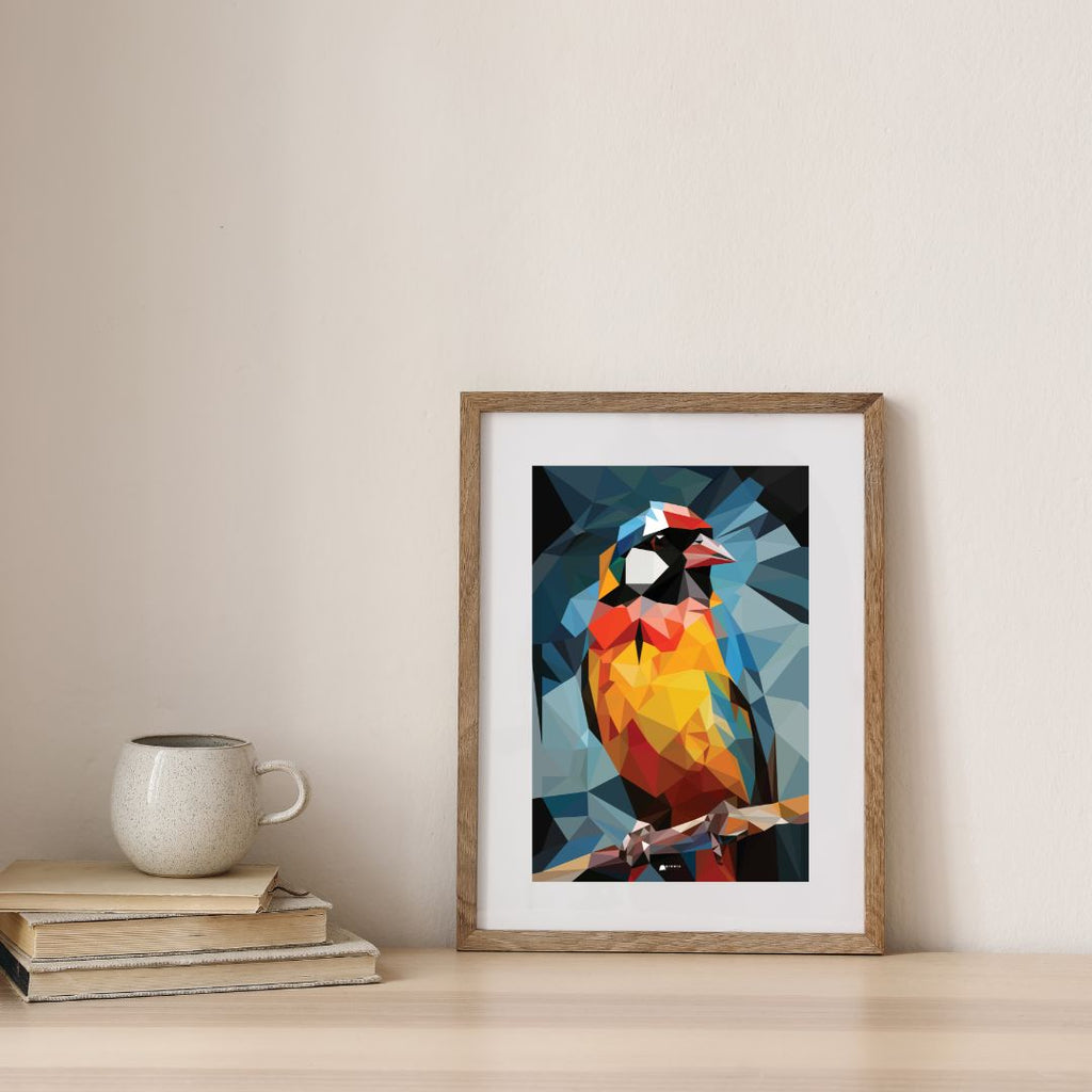 Birdie Low Poly Art Poster