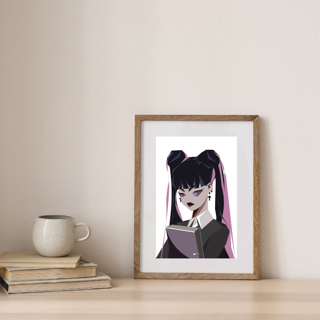 Annie Low Poly Illustrated Poster