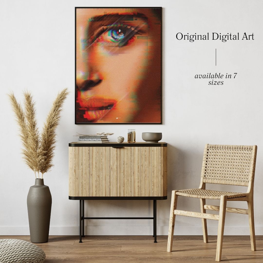 Dizzy | Pixelated Digital Art Poster