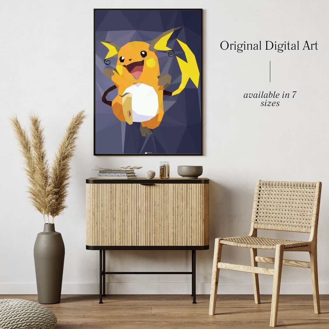 Raichu | Pokemon Art Poster