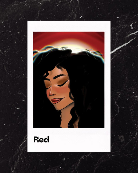 Red | Pixelated Digital Art Poster