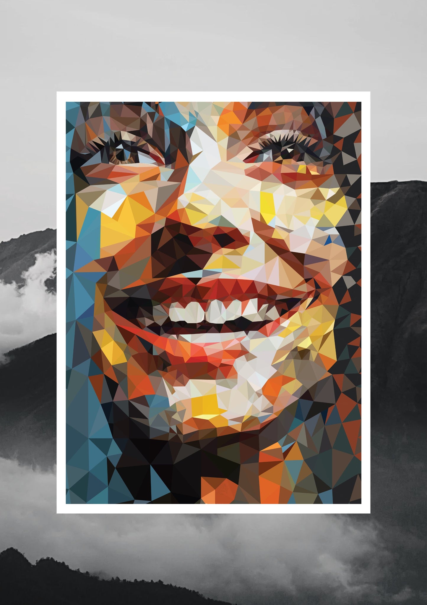 Julie | Colorful Portrait Poster